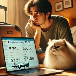 mudik lebaran dengan kucing